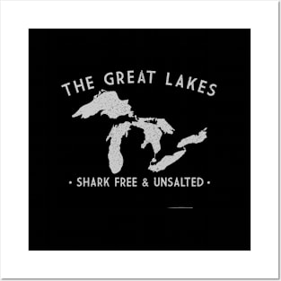 Lakes Shark Free And Unsalted Posters and Art